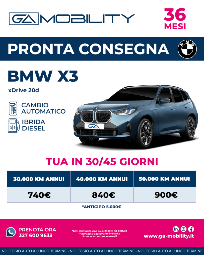 X3 PRONTA CONSEGNA